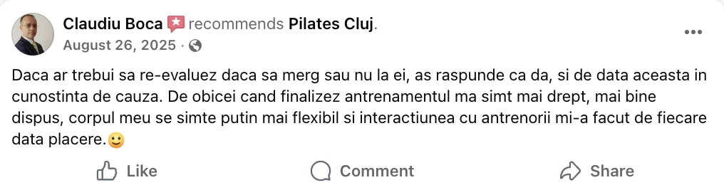 Recenzie Facebook - Claudiu Boca