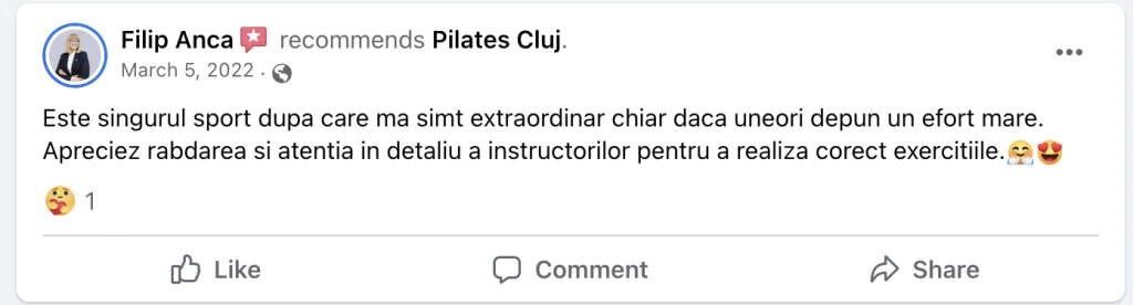 Recenzie Facebook - Filip Anca