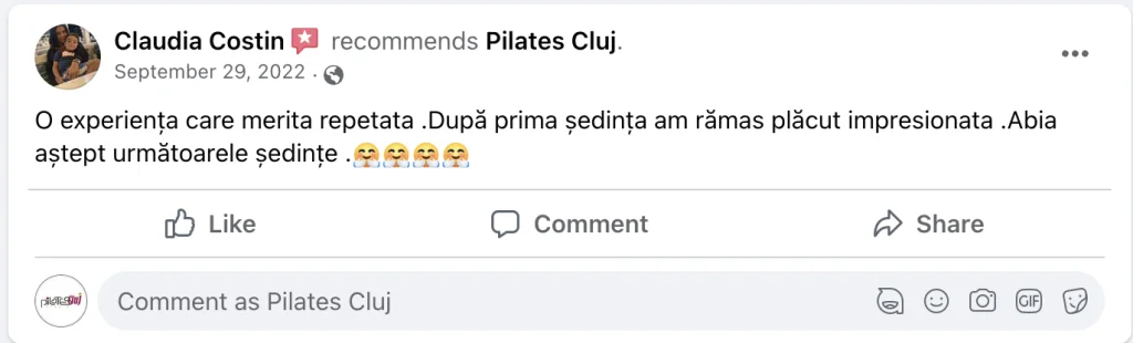 Recenzie Facebook - Claudia Costin