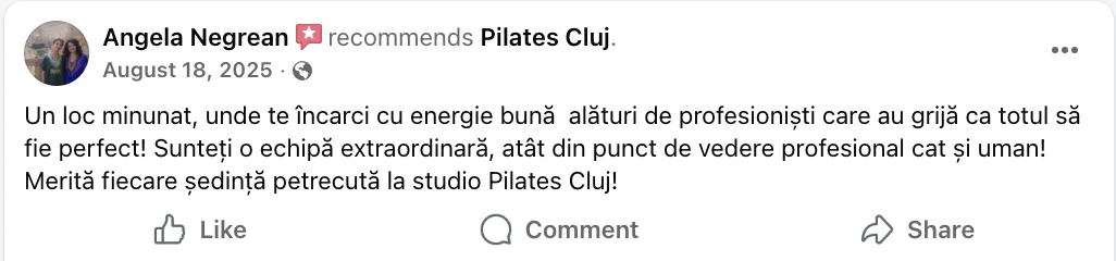 Recenzie Facebook - Angela Negrean